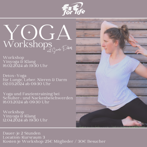 Yoga Workshops mit Sarah Eckhof 2024